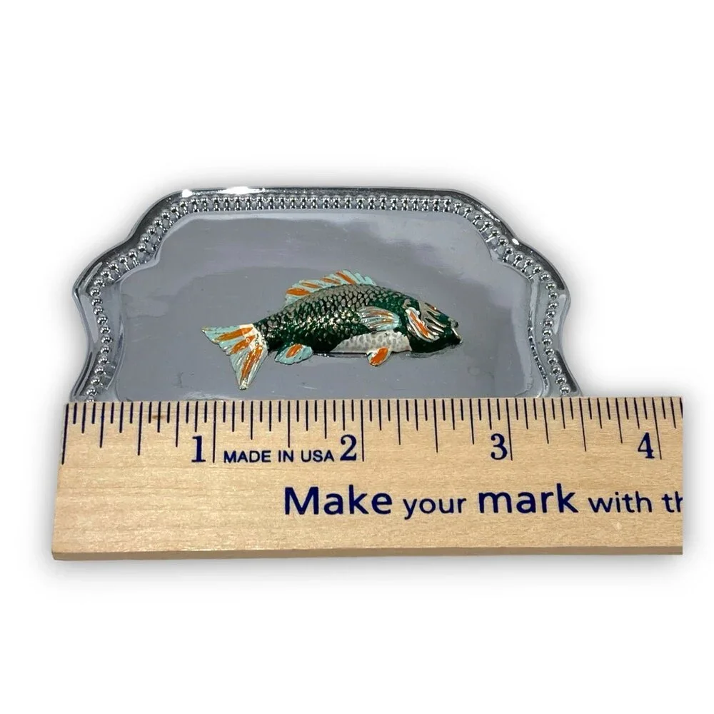 Vintage Belt Buckle Bass Fish‎ Fishing Smooth Mirror-Like Finish Western Gift